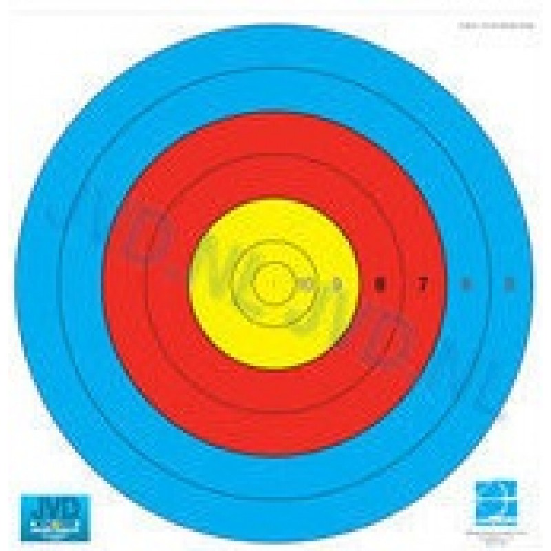 JVD FITA Target Face 80cm 105 Scoring Zones